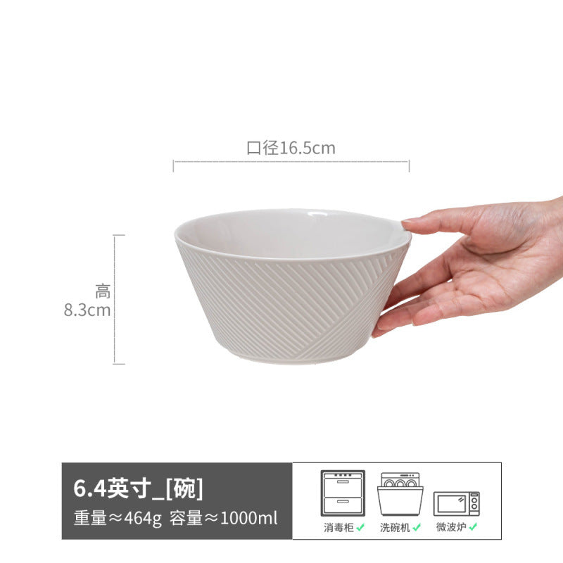 Vintage Bowl Japanese Style Ceramic Bowl Bowl Home Bowl Bowl Tableware Light Luxury Premium Design Bowl Bowl