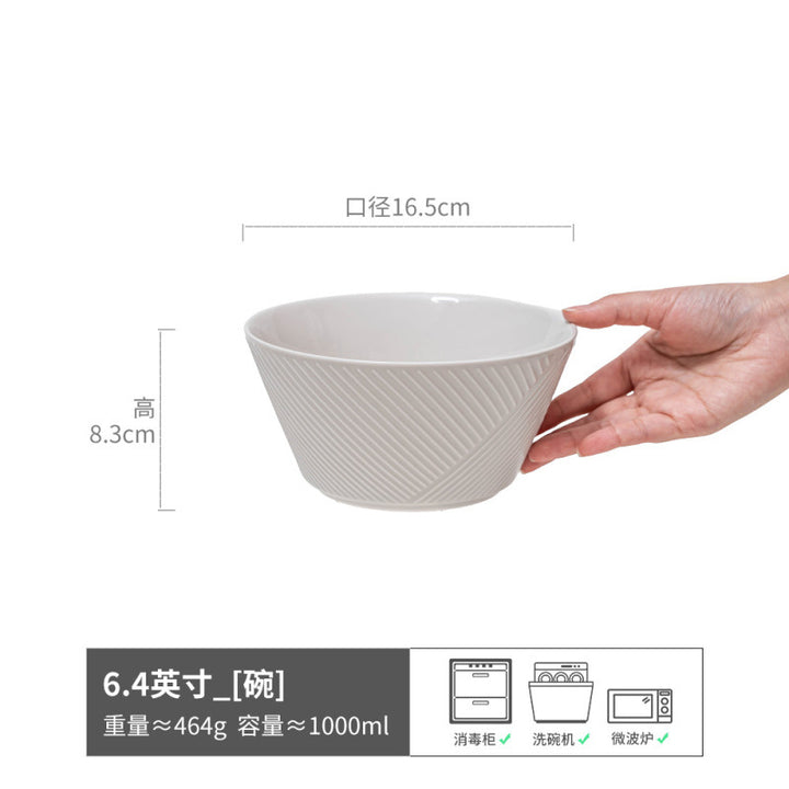 Vintage Bowl Japanese Style Ceramic Bowl Bowl Home Bowl Bowl Tableware Light Luxury Premium Design Bowl Bowl