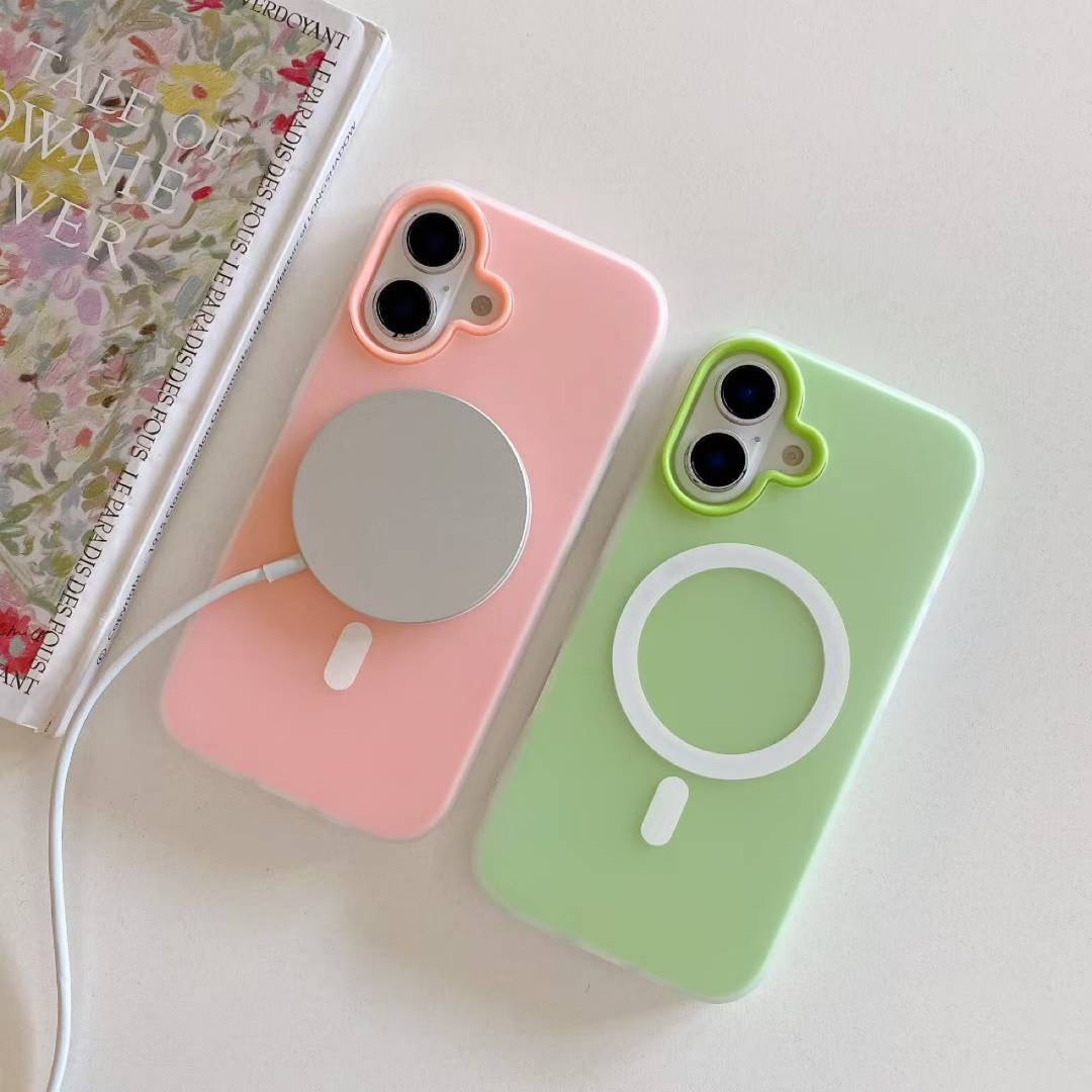 For iPhone17 promax Jelly Frosted Soft Touch Phone Case IP 17 Air Mag Safe Minimalist Shockproof