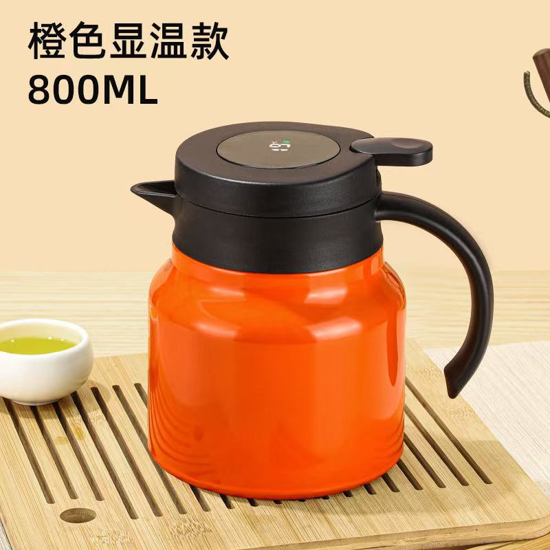 厂家直销316不锈钢焖茶壶 家用覆钛显温茶水分离大容量保温壶定制