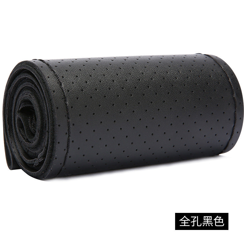 真牛皮汽车方向盘套厂家批发 四季通用手缝把套新款皮套