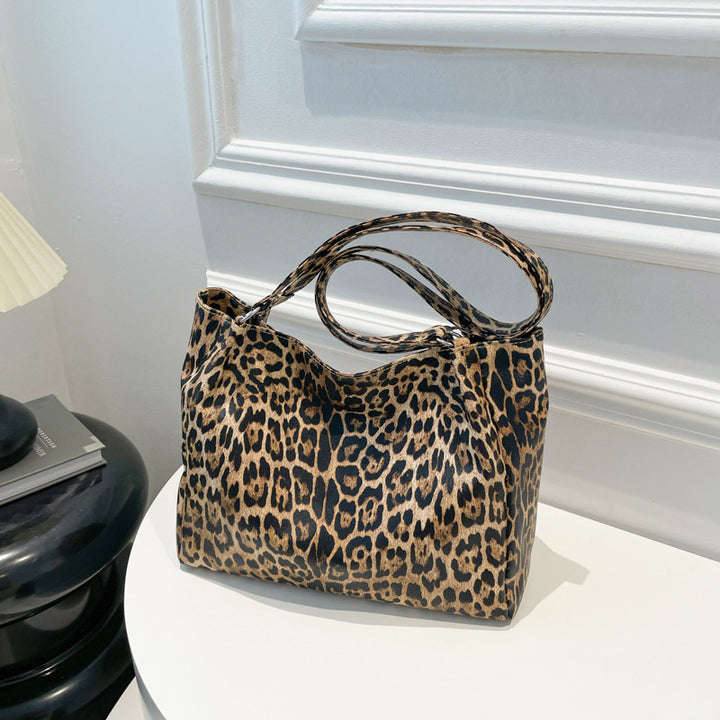 Leopard Print Large Capacity Tote Bag – Women's Shoulder & Handbag