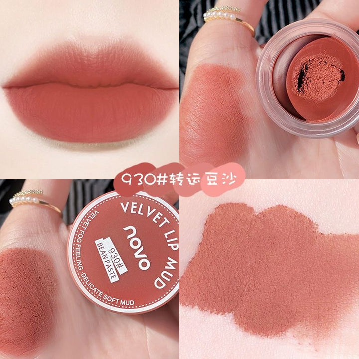 NOVOJelly Lip Mud Lip Gloss Matte Brightening Lipstick
