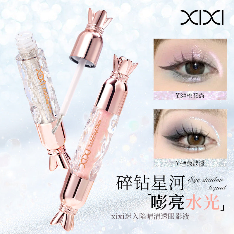 xixi清透眼影液亮片珠光爆闪亮晶晶液体眼影一滴泪卧蚕眼角提亮液