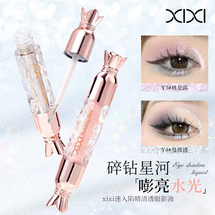 xixi清透眼影液亮片珠光爆闪亮晶晶液体眼影一滴泪卧蚕眼角提亮液