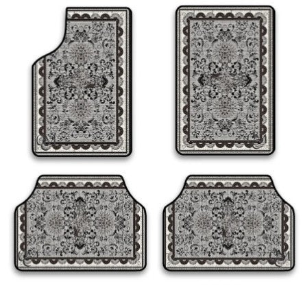 TEMUVintage Car Stain Resistant Durable Foot Mat 4 Piece Set Wholesale