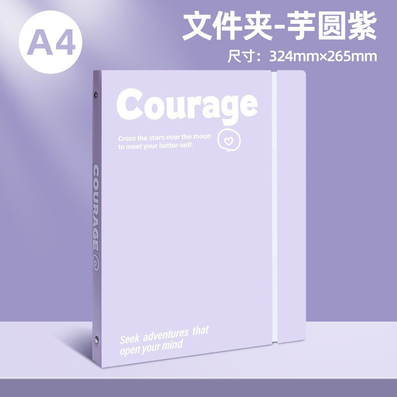 办公收纳整理活页文件夹a4加厚透明资料袋学习资料试卷收纳册批发
