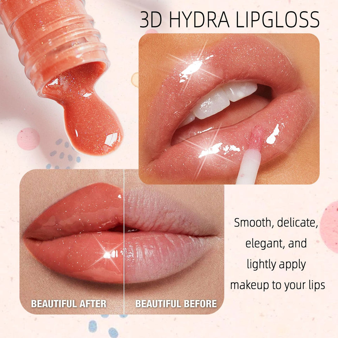6-Piece Mirror Lip Gloss Set – Moisturizing Lip Oil Glass Finish