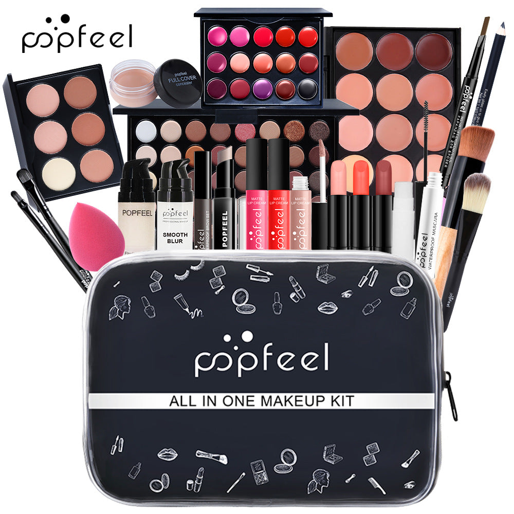 POPFEEL 跨境专供彩妆套装组合初学者美妆少女淡化妆品批发
