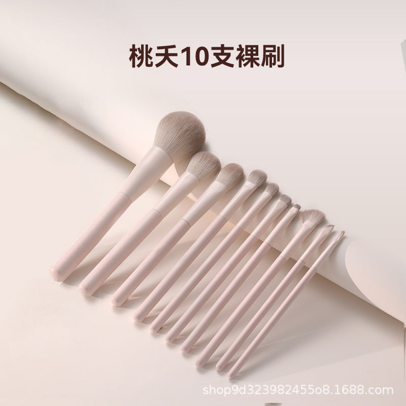 网红款亲肤桃夭化妆套刷柔软不掉毛遮瑕眼影刷晕染腮红修容化妆刷