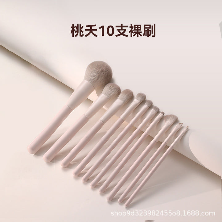 网红款亲肤桃夭化妆套刷柔软不掉毛遮瑕眼影刷晕染腮红修容化妆刷
