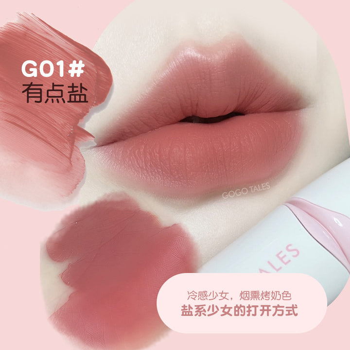 gogotales戈戈舞薄雾不沾杯唇釉水雾面唇露哑光唇彩口红学生GT556