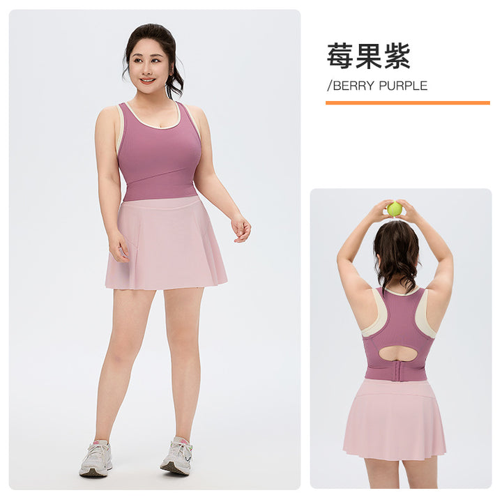 遮副乳健身背心高强度瑜伽服多巴胺美背大码运动内衣女防震防下垂