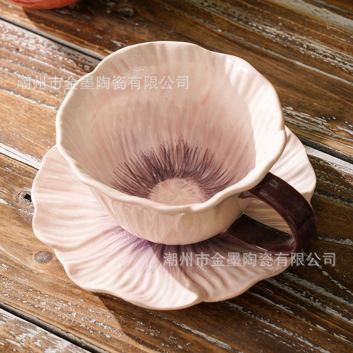 Flower Ceramic Set Ceramic Mug Underglaze