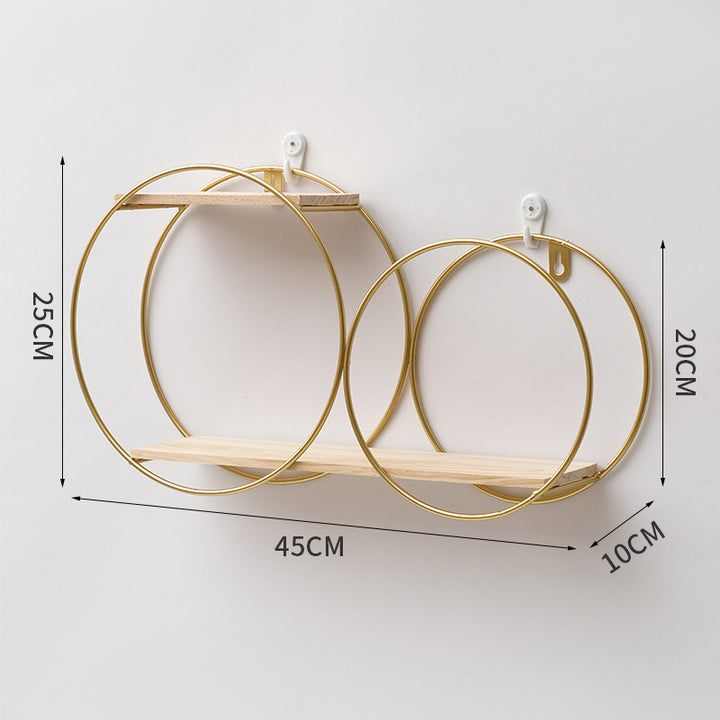 Living Room Hang Decor Light Luxury Hanging Decor Storage Shelf
