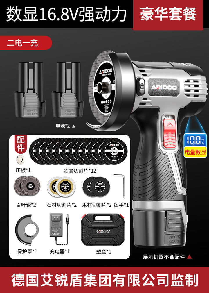 Mini Cordless Lithium Angle Grinder – Rechargeable Multifunctional Polishing & Cutting Machine