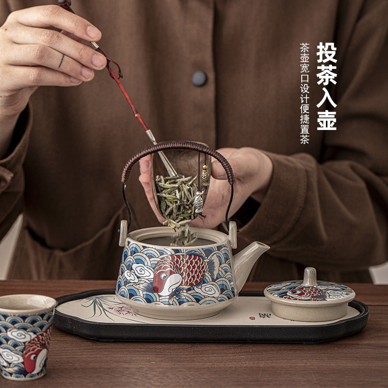 一壶二杯茶具套装家用宿舍酒店餐馆陶瓷功夫茶具泡茶壶茶杯会客