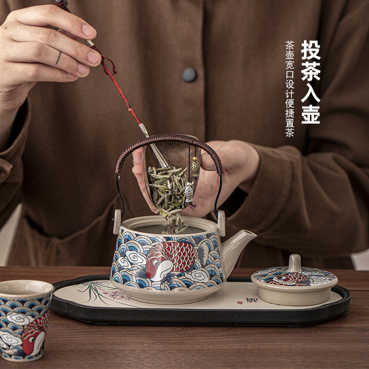 一壶二杯茶具套装家用宿舍酒店餐馆陶瓷功夫茶具泡茶壶茶杯会客