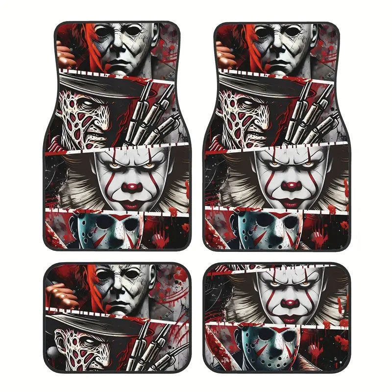 TEMUNordic Vintage Car Foot Mat Carpet Carpet 4 Piece Set Stain Resistant Floor Mat Wholesale Drop Shipping
