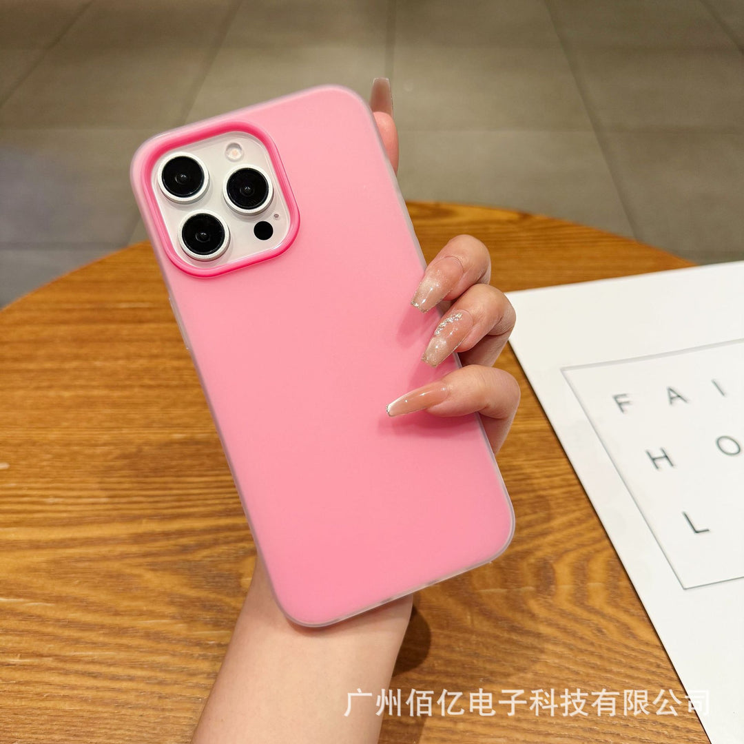 For iPhone17 Phone Case 2-in-1 New Jelly Precision Protective Case 16 PROSolid Color Shockproof