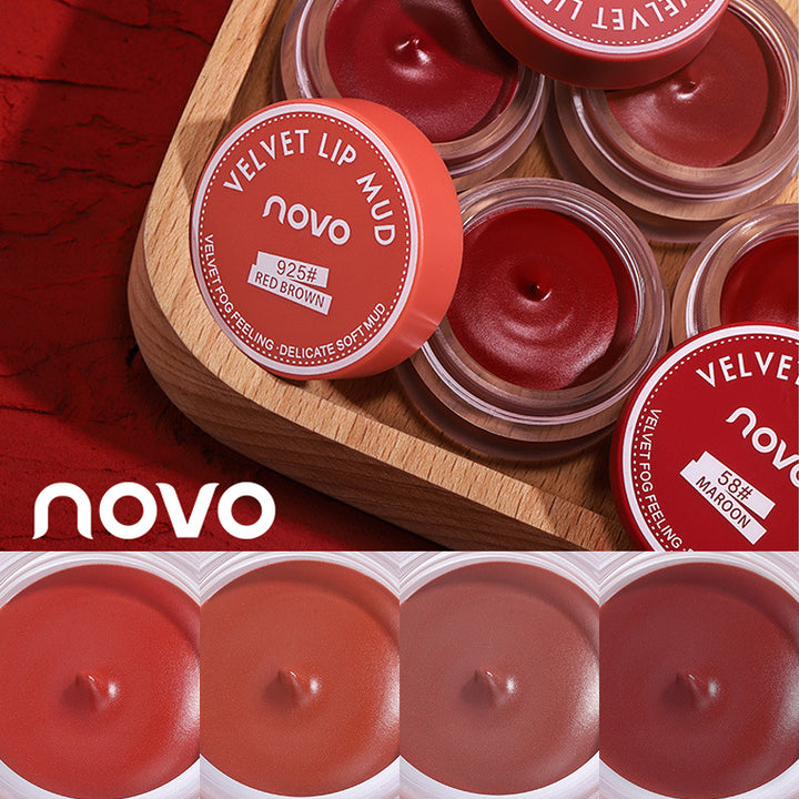 NOVOJelly Lip Mud Lip Gloss Matte Brightening Lipstick