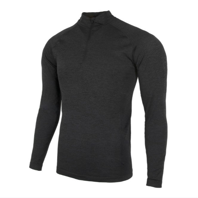 American Seamless Jacquard Zipper Long Sleeve Training Top - Quick Dry Muscle Fit