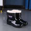 Men's Waterproof Anti-Slip Rain Boots – Thickened Fleece-Lined Work Safety Boots