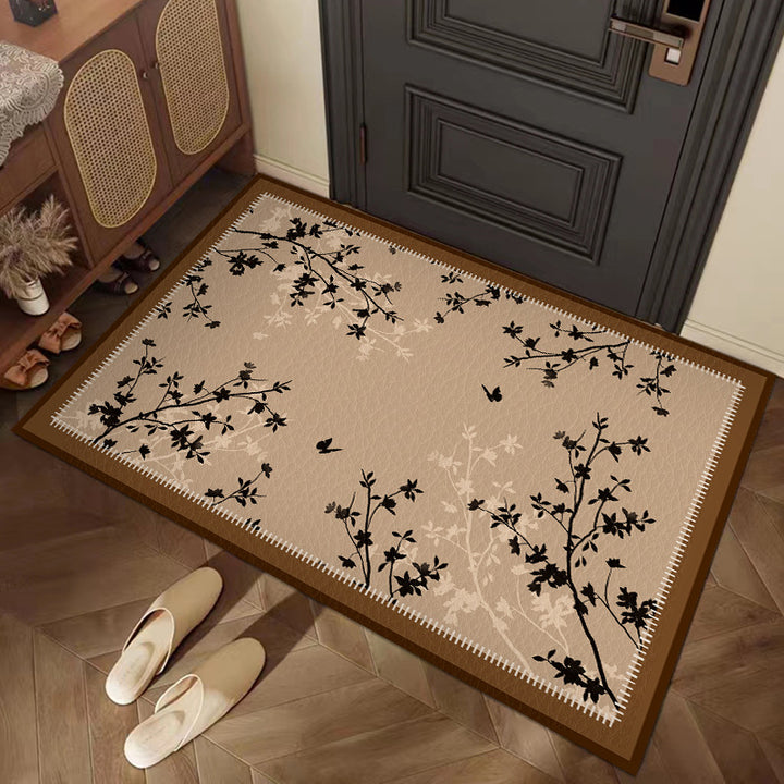 French Vintage Floor Mat Entryway Door Mat pvc Stain Resistant Non Slip Premium Quality