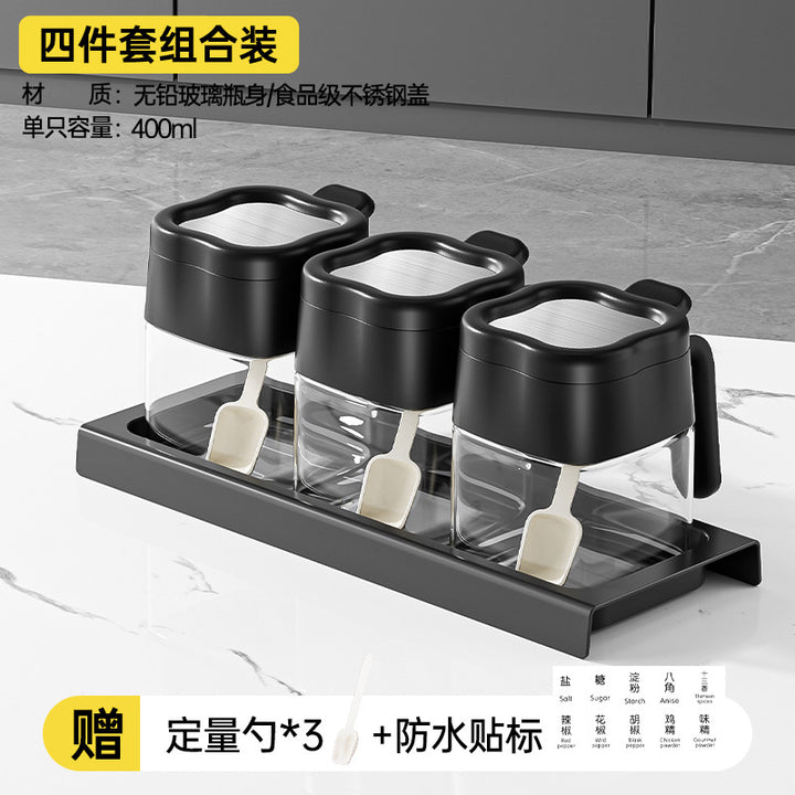 调料盒套装厨房家用调味料罐味精盐罐油壶收纳盒组合调料分装瓶