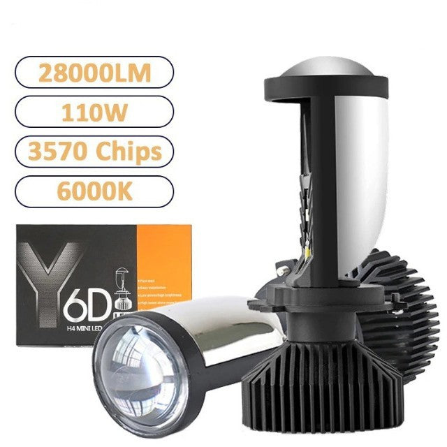 Y 6 D/Y 7 D/Y 8 Car __NS 73__ Headlight H 4 with Lens – Super Bright Hi-Lo Beam Fish Eye Light