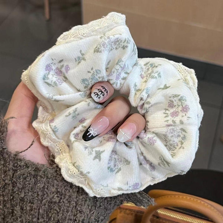 简约时尚法式猪大肠发圈头饰女气质皮筋女扎头马尾发绳高弹力头绳