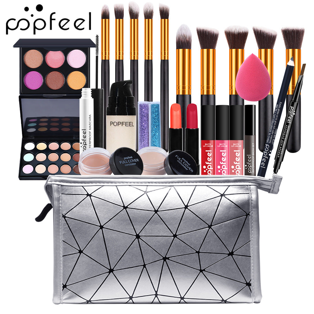 POPFEEL 跨境专供彩妆套装组合初学者美妆少女淡化妆品批发
