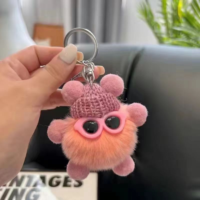 Car Keychain Hanging Ins Cute Plush Doll