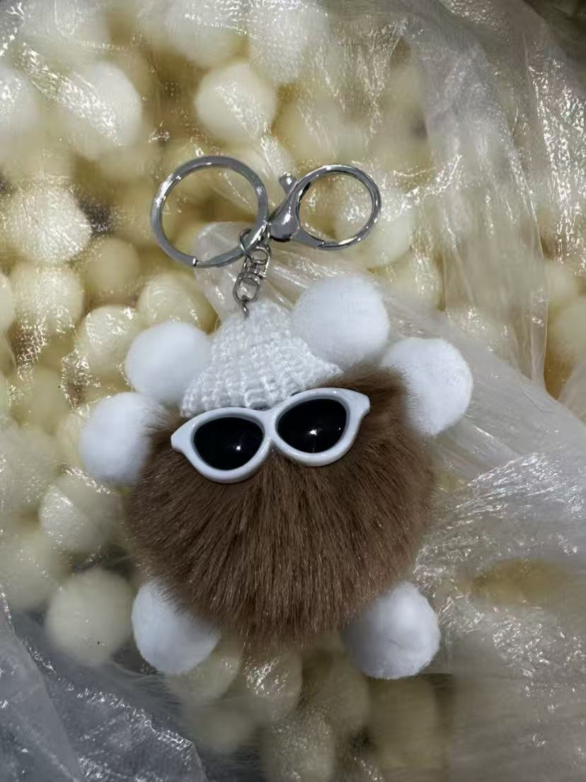 Car Keychain Hanging Ins Cute Plush Doll