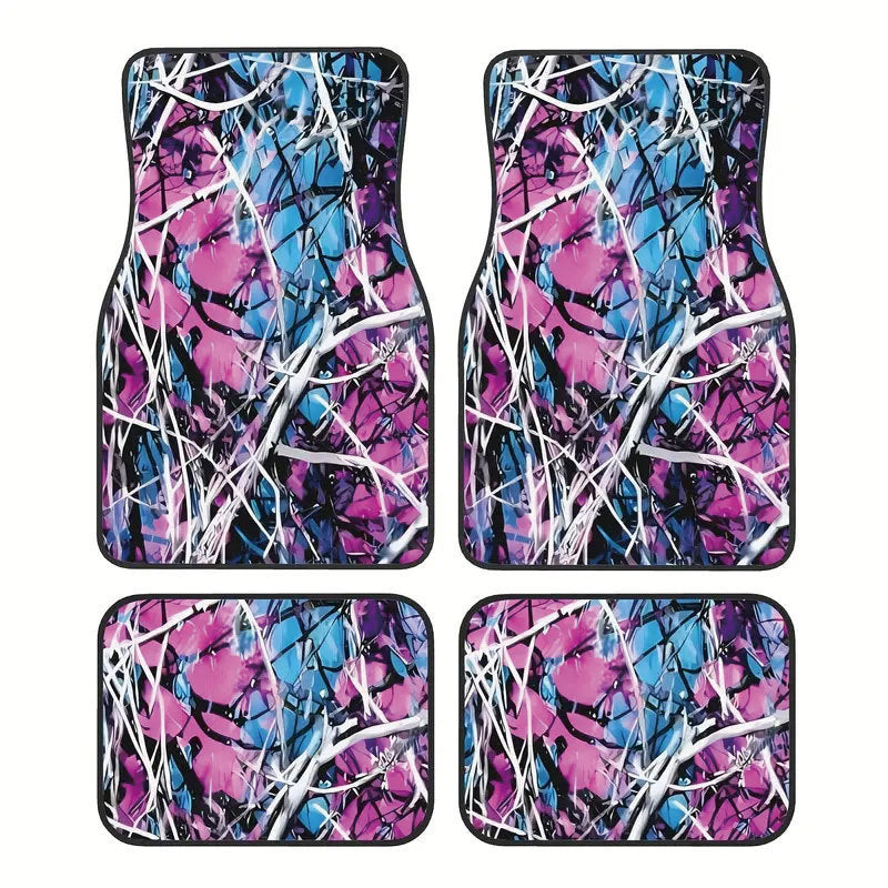 TEMUNordic Vintage Car Foot Mat Carpet Carpet 4 Piece Set Stain Resistant Floor Mat Wholesale Drop Shipping
