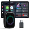 出口外销无线carplay ai box苹果安卓车载智能盒视频
