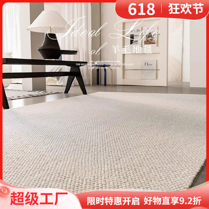 Wool Carpet Living Room Japanese Style Stain Resistant Bedroom Floor Mat