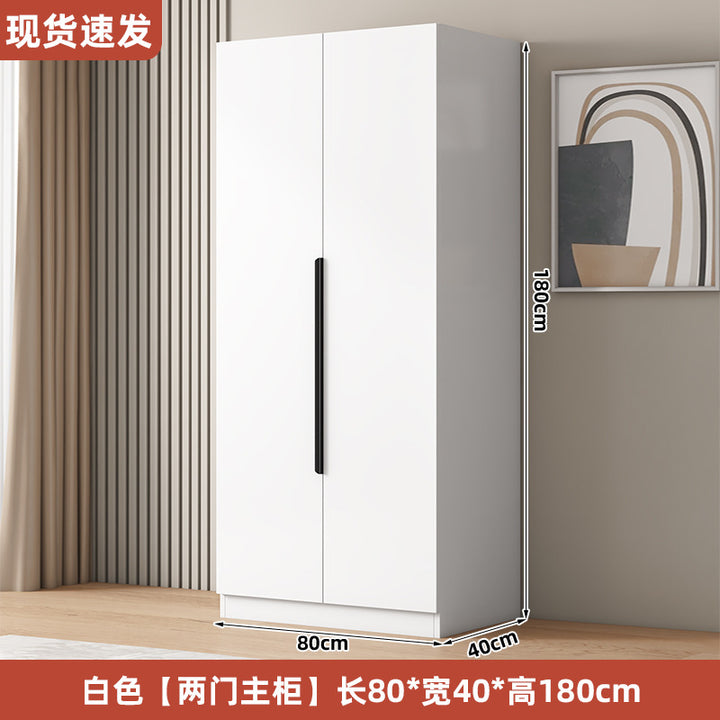 衣柜家用卧室型实木质儿童衣橱工厂直销简易组装出租房用经济柜子