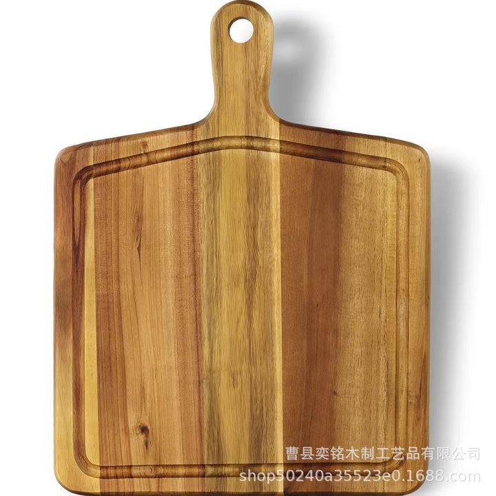 木质砧板带把手家用厨房切菜板餐厅牛排披萨上菜盘实木芝士奶酪板