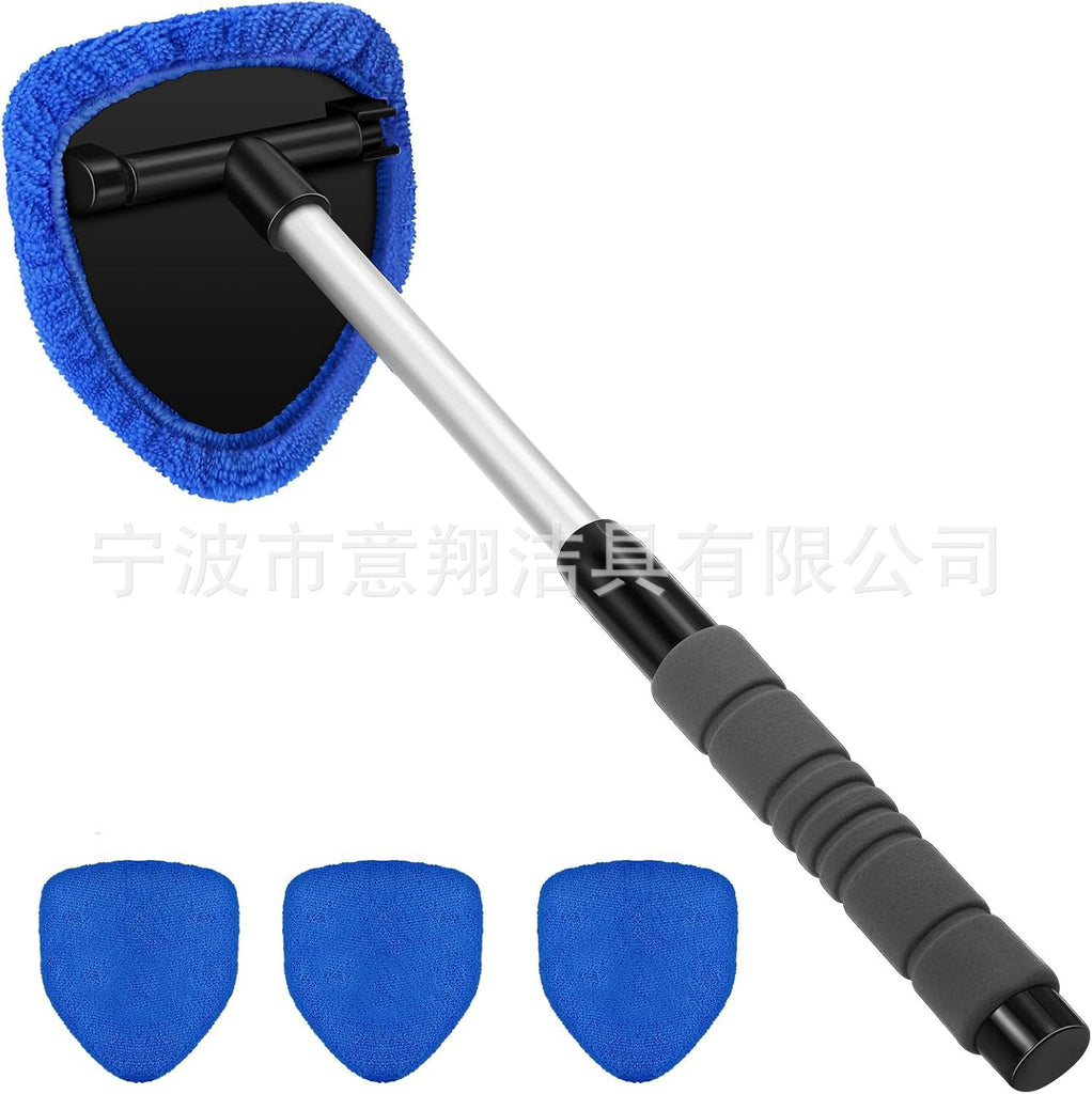 汽车挡风玻璃擦清洁刷除雾车窗刷超细纤维洗车玻璃窗刮伸缩杆跨境