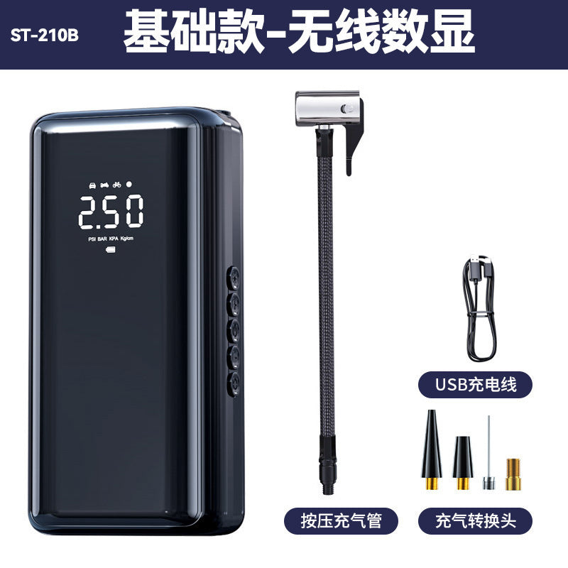 汽车充气泵车载便携智能无线数显打气筒多功能轮胎应急打气泵批发