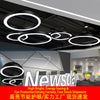 Solid Round LED Pendant Light Modern Indoor Commercial Lamp