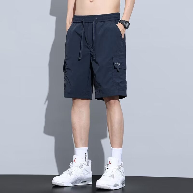 休闲外穿男士短裤男款爆款2024夏季新款美式重磅五分工装裤子薄款