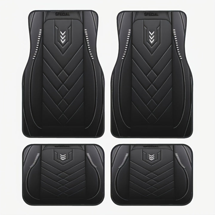 TEMUVintage Nordic Car Foot Mat Carpet 4 Piece Set Stain Resistant Floor Mat TEMUFoot Mat Wholesale