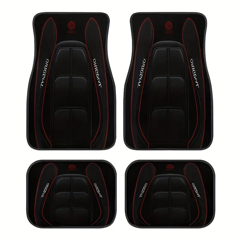 TEMUVintage Nordic Car Foot Mat Carpet 4 Piece Set Stain Resistant Floor Mat TEMUFoot Mat Wholesale