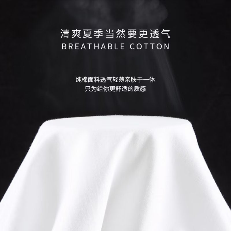 休闲印短袖小花恤潮牌男士美式夏大码感满打底白色黑色棕色