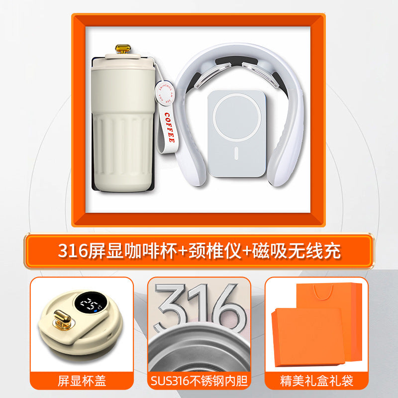 商务礼品套装咖啡杯颈椎仪礼盒活动创意礼品定制LOGO伴手礼送客户