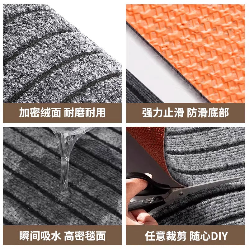 整铺厨房地垫防滑防油可擦免洗脚垫吸水吸油耐脏地毯进门入户门垫