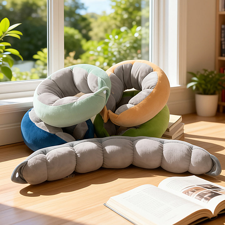 Memory Foam U Neck Pillow Travel Gift Logo