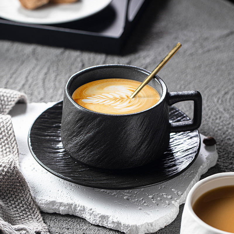 Nordic Ceramic Coffee Cup Dish Set White Cup Minimalist Cup Premium Design Water Cup